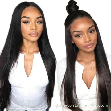 Gorgeous 13X6 Transparent Mink Straight Virgin HD Lace Front Wig,Silky 40 Inch Human Hair Wig,Transparent HD Lace Frontal Wig